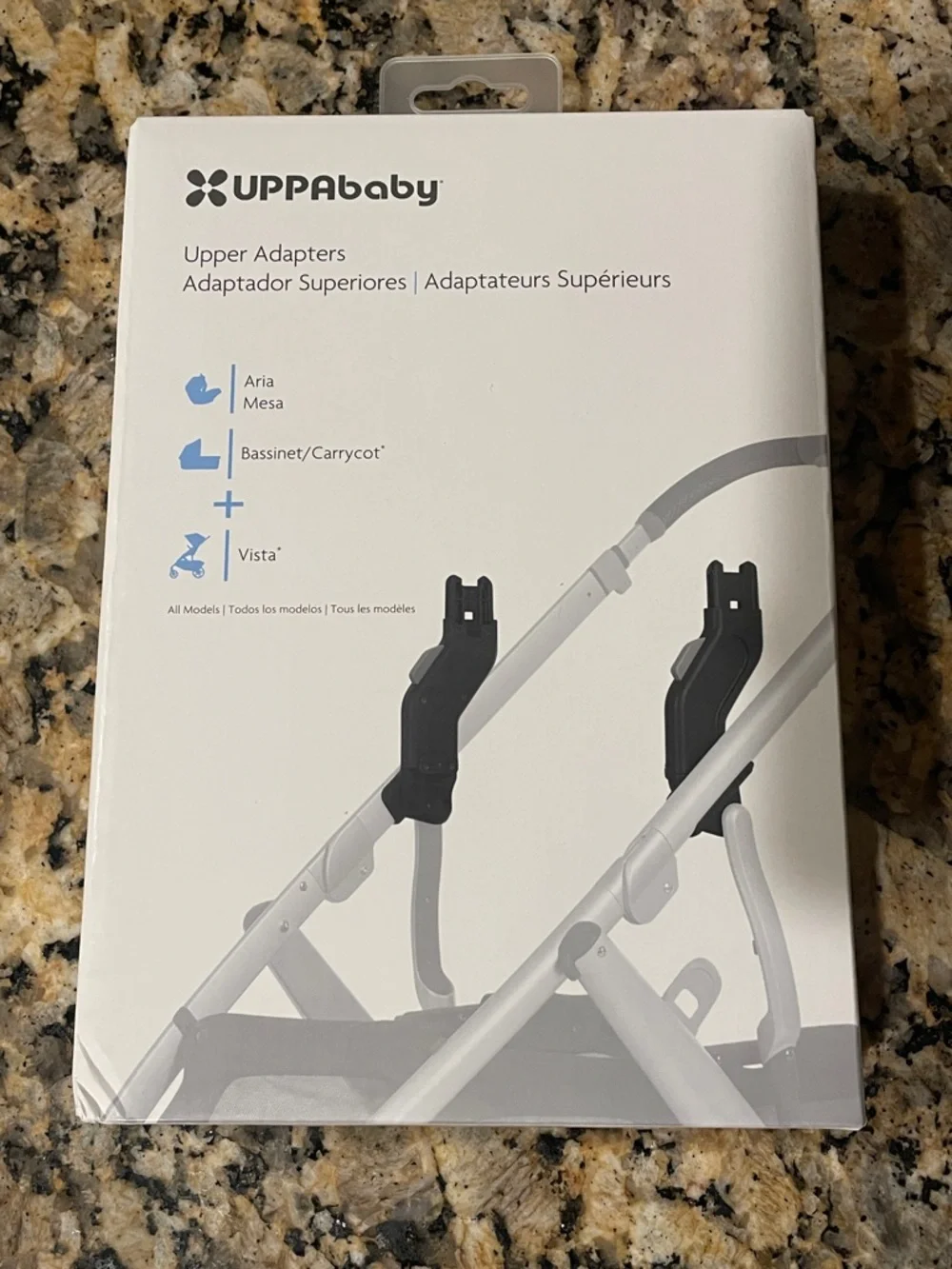 UPPAbaby Upper Adapters for Vista & Aria Strollers - Black